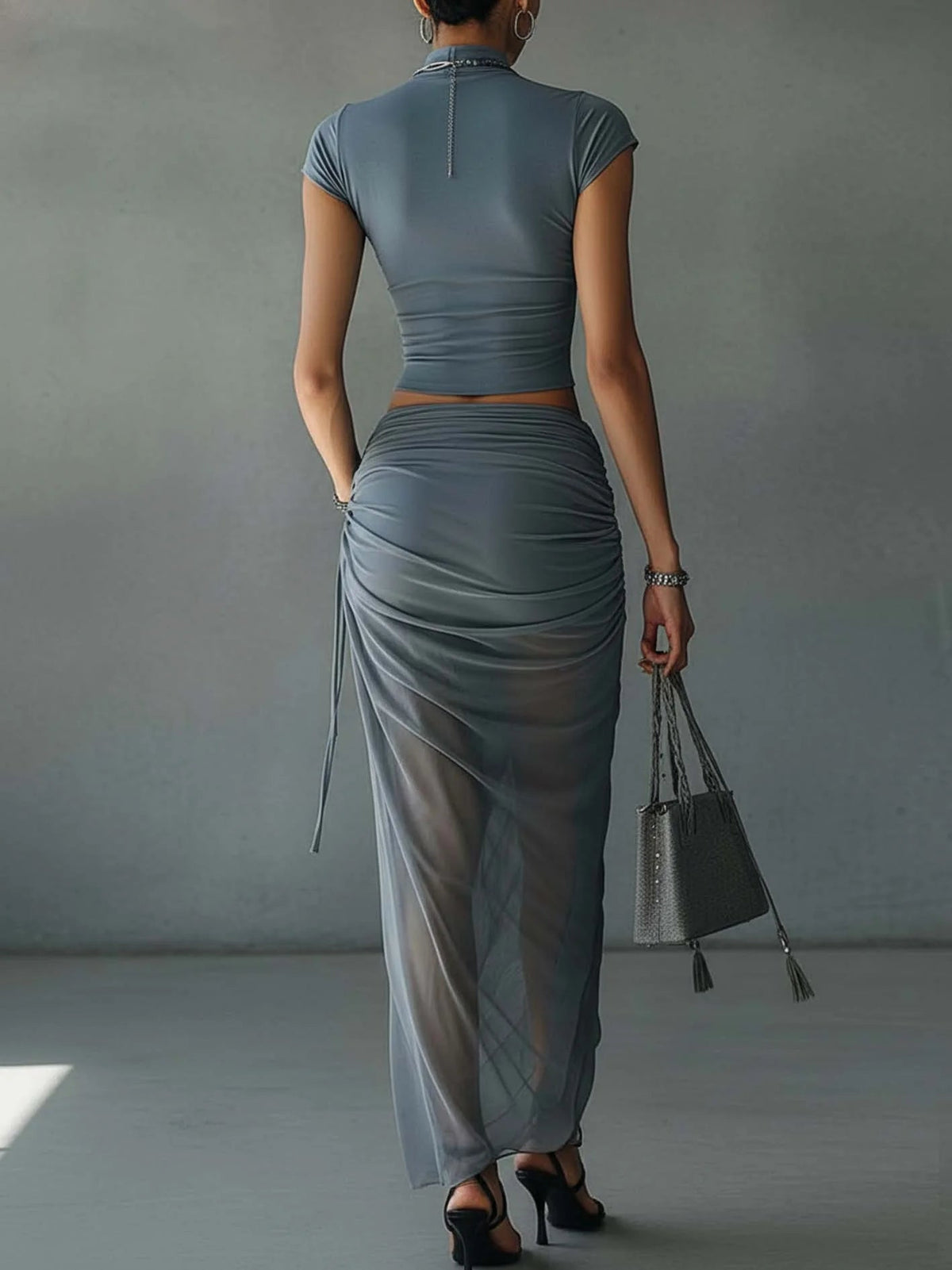 Abigail | Blue Slim Set