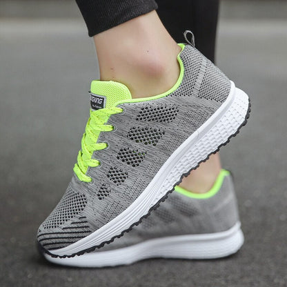 Anna | Womens Lace Up Casual Walking Sneakers