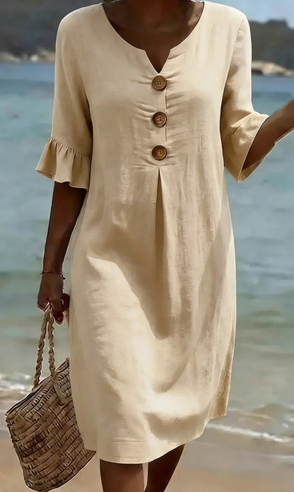 Radmila™ - Textured Long Sleeve Dress