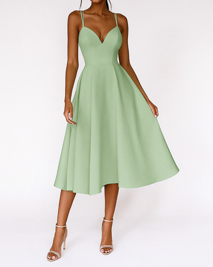 Daisy | Women Wedding Guest Strappy Midi Dress