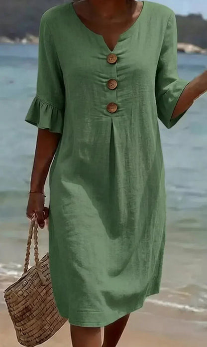 Radmila™ - Textured Long Sleeve Dress