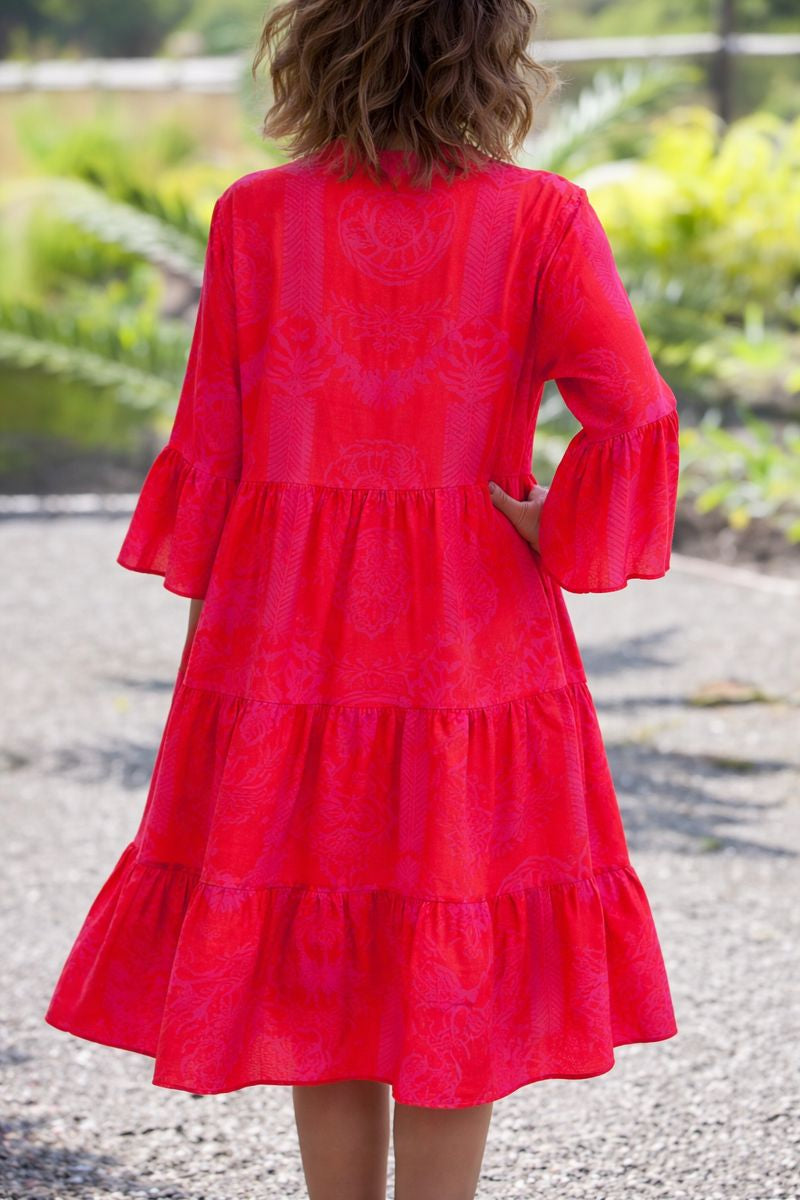 Claire | Women’s Boho Loose Fit Midi Dress