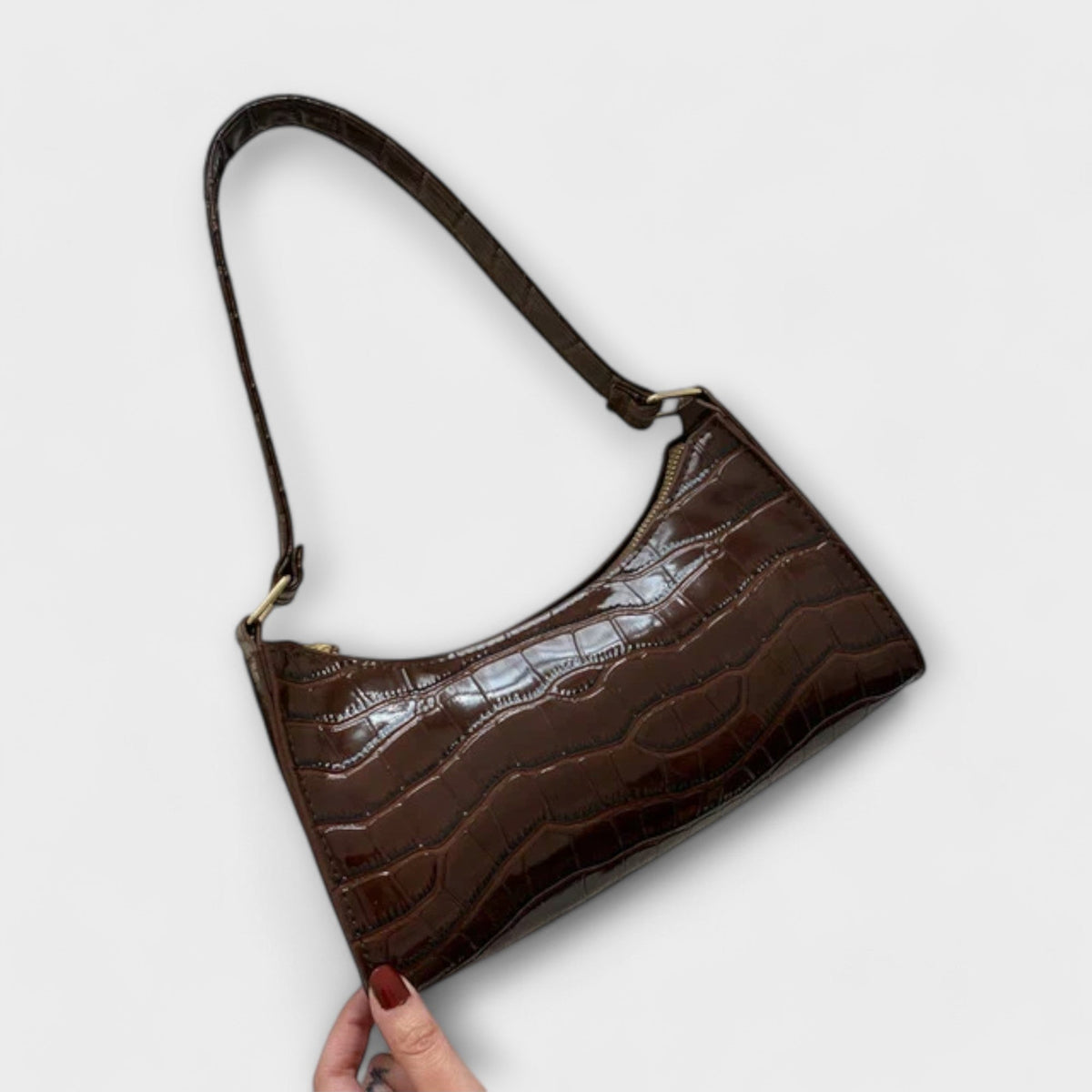 Saar - Shiny Leather Bag