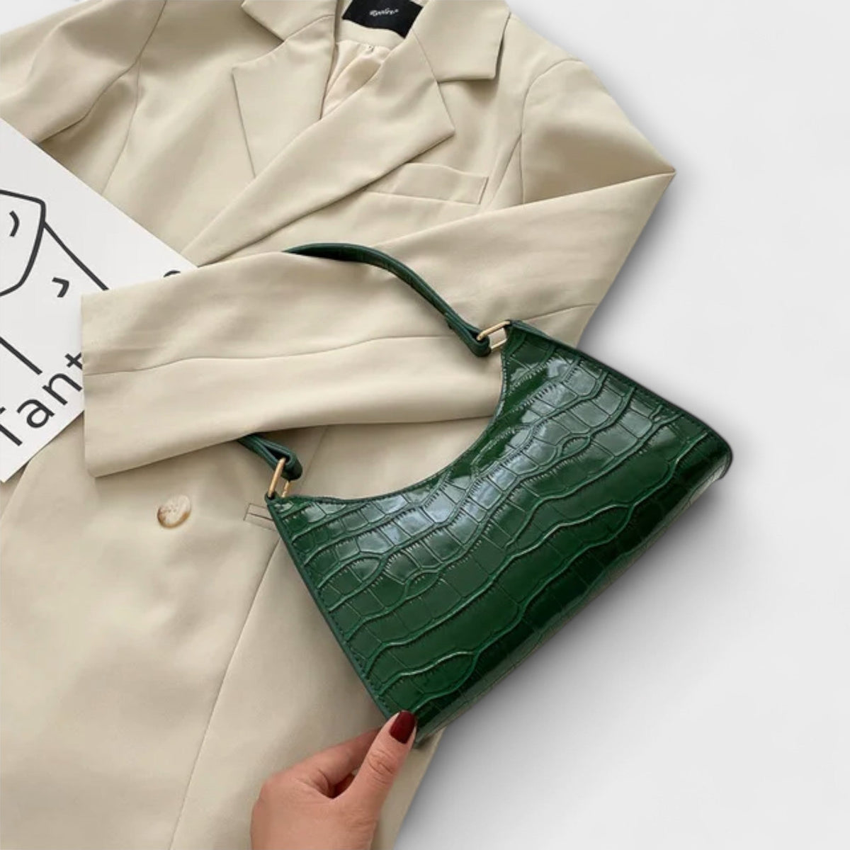 Saar - Shiny Leather Bag