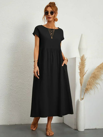 Ursina™ | Fluid Midi Dress
