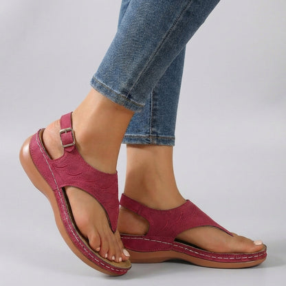 Amelia | Women’s Comfort Fit Ankle Strap Wedge Sandals