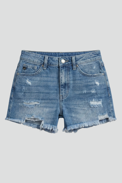 Caroline | Women’s Shorts With Frayed Hem Details