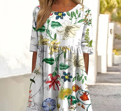 Mirevna - Floral Flowing Maxi Dress