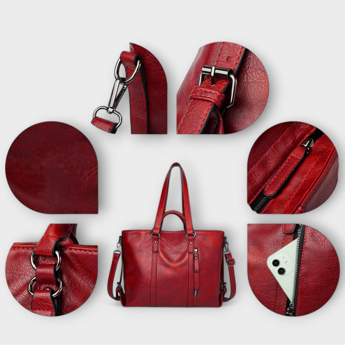 Nishell - Large Leather Bag