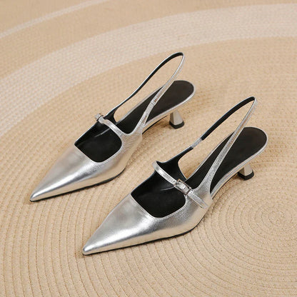 Stella | Slingback Kitten Heels