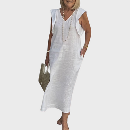 Alexis | Women's Sleeveless Pocket Maxi Casual Dress