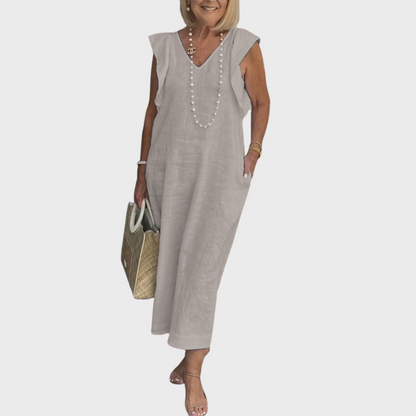 Alexis | Women's Sleeveless Pocket Maxi Casual Dress