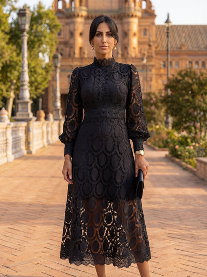 Carmona | Long Sleeve Turtleneck Dress