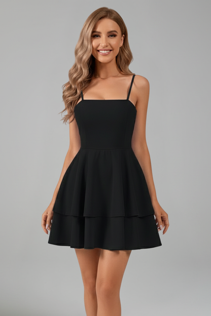 Madison | Women’s Spaghetti Strap Flared Skirt Mini Dress