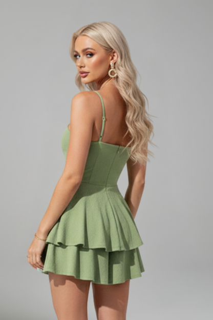 Madison | Women’s Spaghetti Strap Flared Skirt Mini Dress