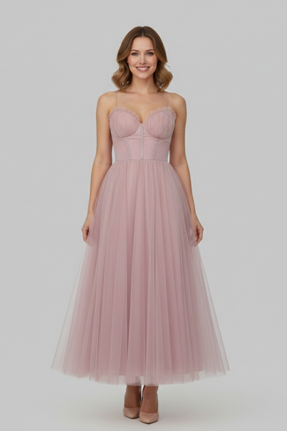 Grace | Women’s Strapless Tulle Skirt Maxi Dress