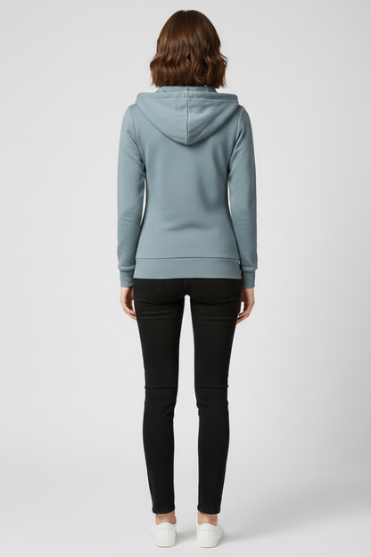 Grace | Women’s Hoodie with Front Zipper and Kangaroo Pockets