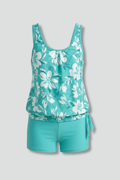 Lauren | Women’s Printed Tankini Set with Shorts