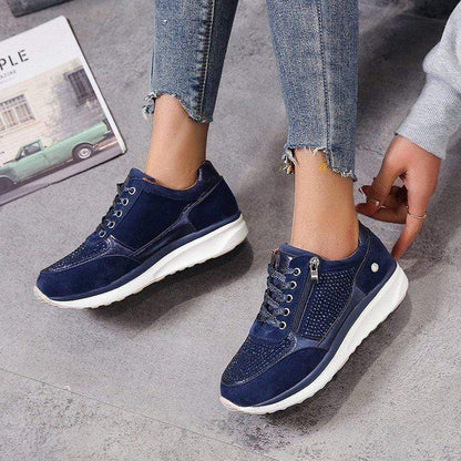 Ashley | Womens Lace Up Platform Sneakers