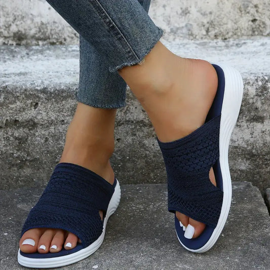 Audrey | Womens Orthopedic Slip On Slide Sandals