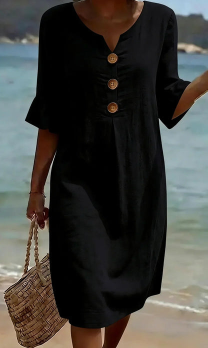 Radmila™ - Textured Long Sleeve Dress