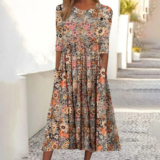 Mirevna - Floral Flowing Maxi Dress