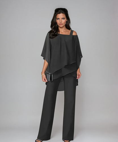 Cynthia | Elegant Layered Two Piece Dressy Summer Set