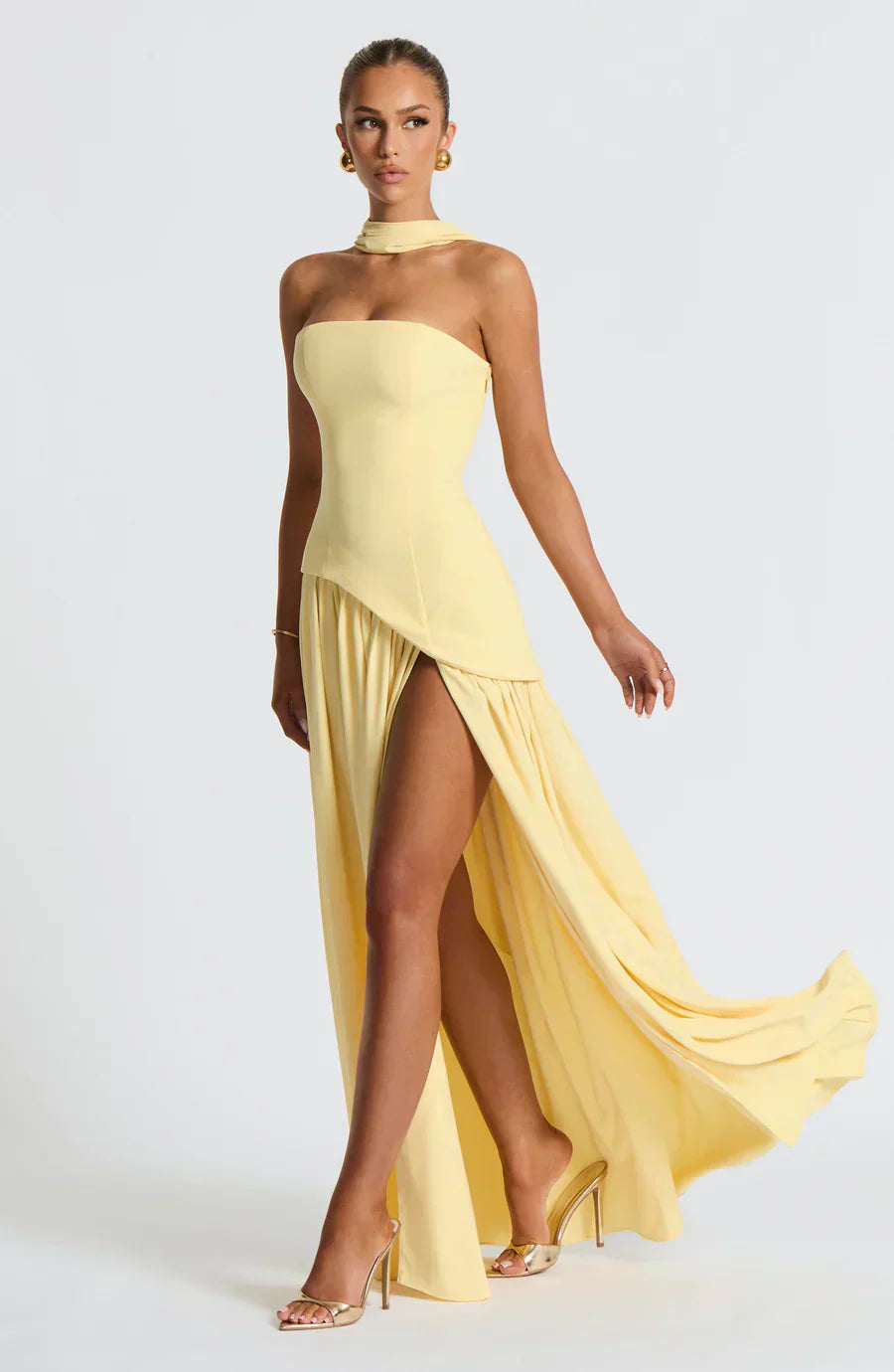 Emily | Women Wedding Guest Asymmetric Maxi Dress
