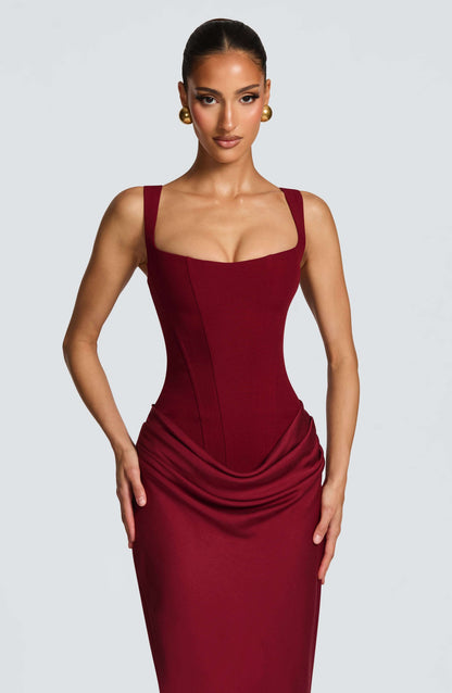 Ashley | Women's Sleeveless Bodycon Maxi Wedding Guest Dress