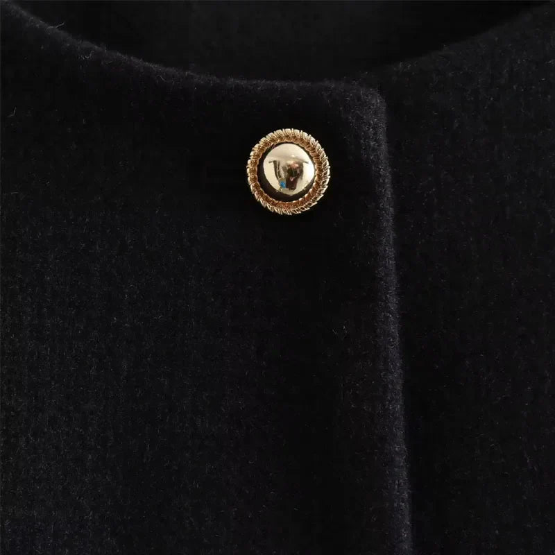 Brooklyn | Women's Cropped Button Front Bomber Jacket
