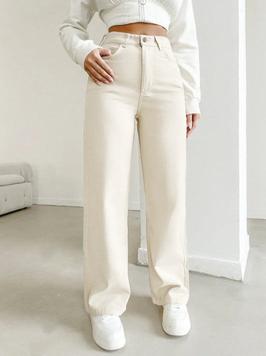 Morgan | Women's High Waist Straight Leg Pants
