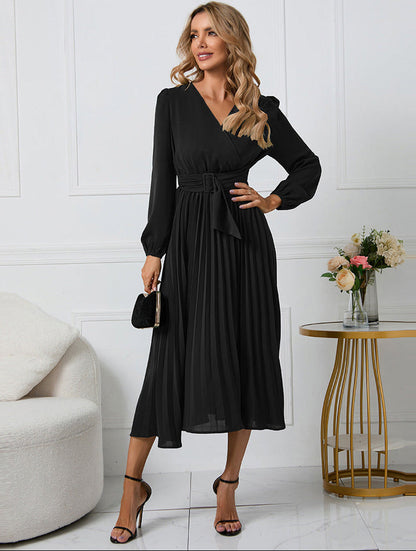 Grace | Women's Long Sleeve Midi Wedding Guest Dress