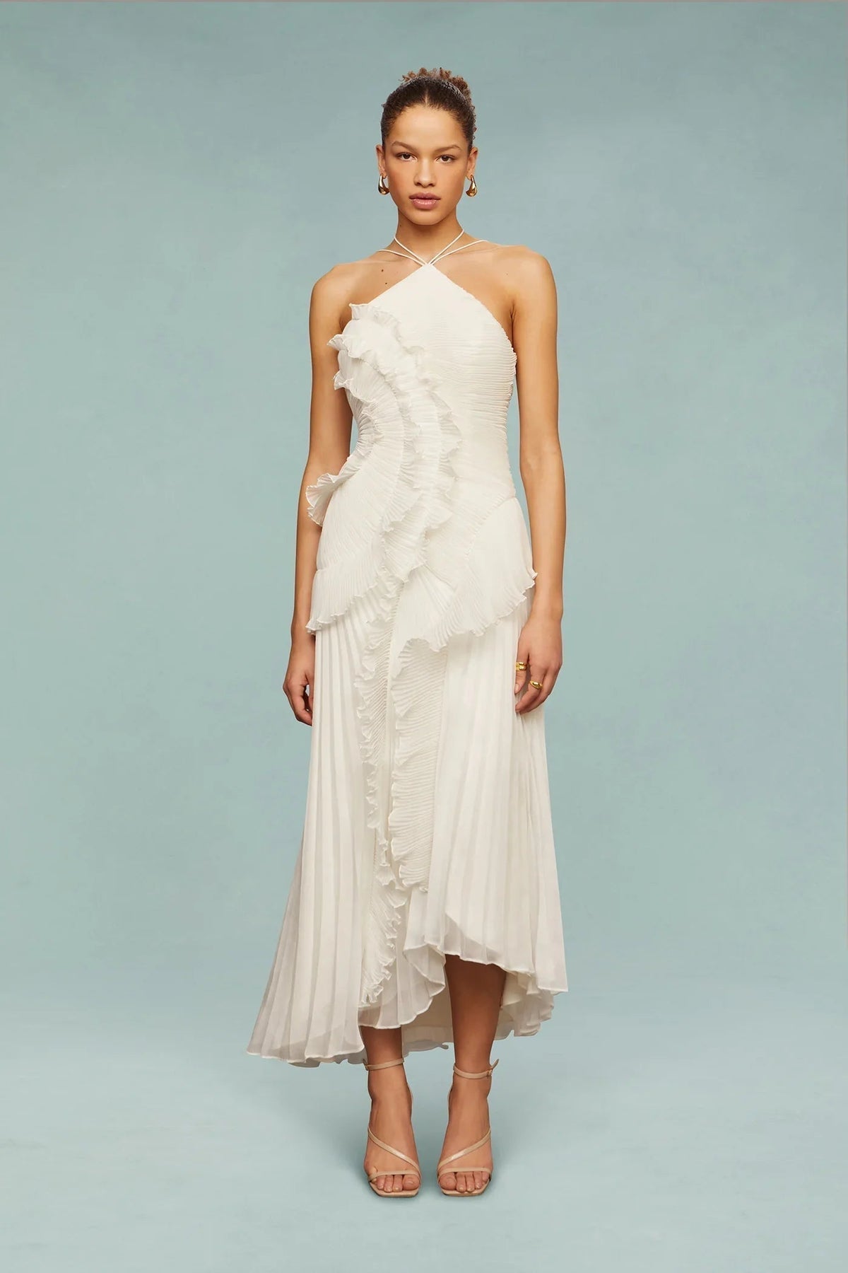 Amelia | Women's One Shoulder Maxi Wedding Guest Dress